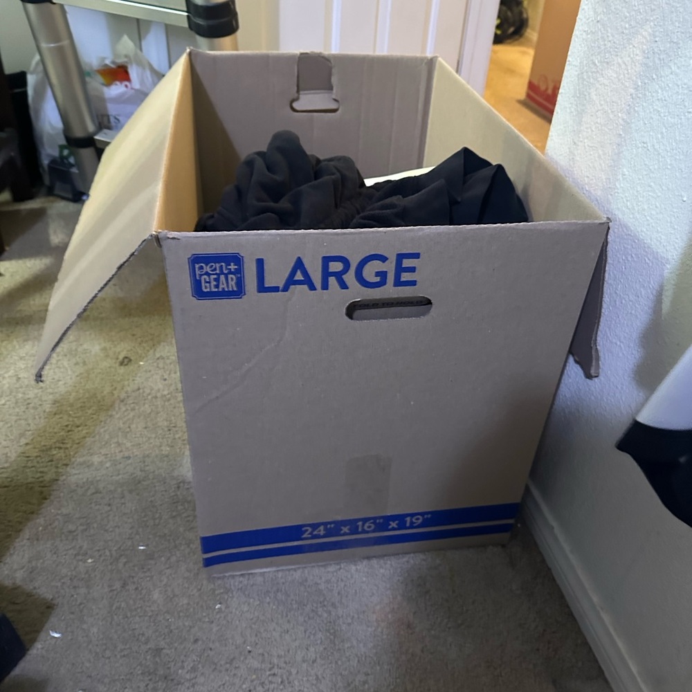 Large box of clothes
